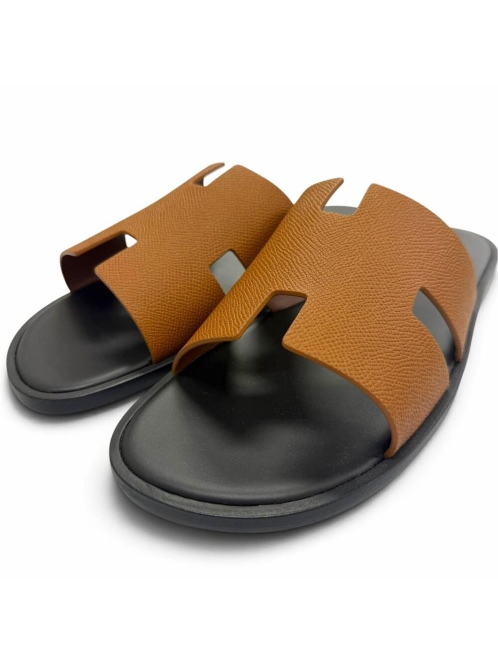 Hermes Izmir Veau Epsom Heritage Slidesandals Gold IT Sandals